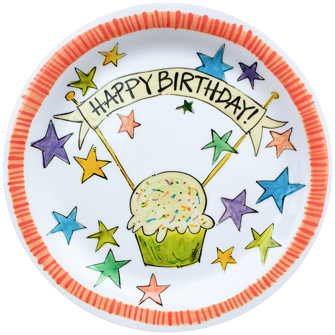 Happy Birthday Cupcake Plate for kids of all ages!
