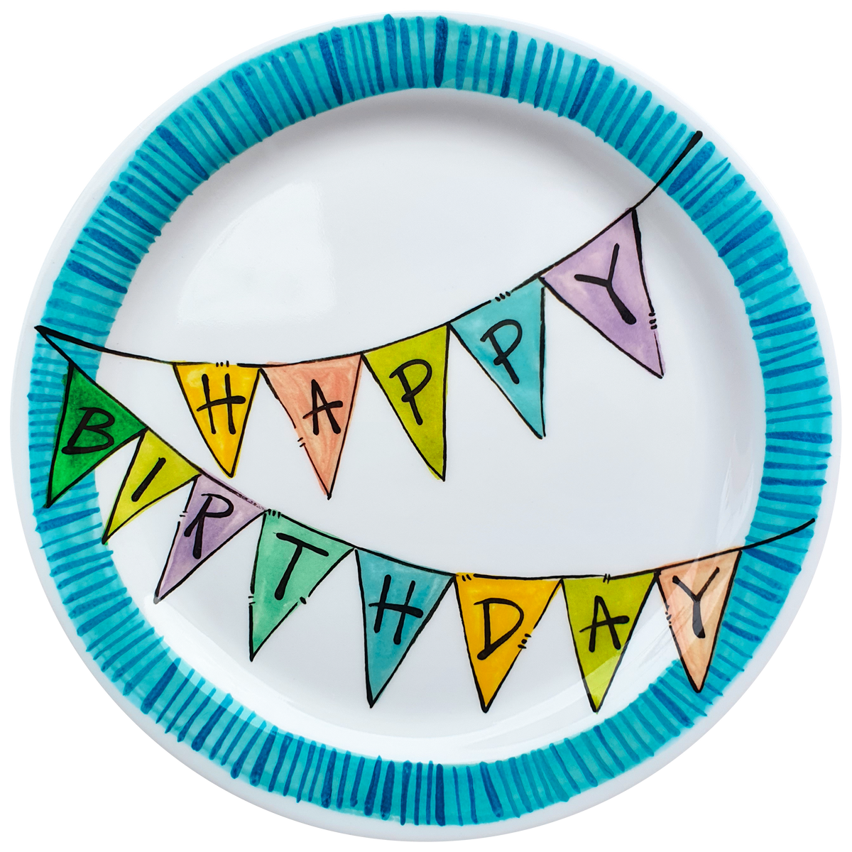 Happy Birthday Banner Plate for kids of all ages! – Always Relish