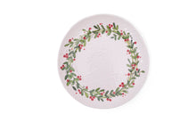 Load image into Gallery viewer, Christmas Wreath Dinner Plate