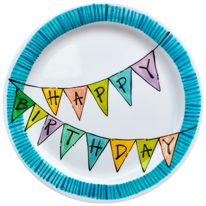 Happy Birthday Banner Plate for kids of all ages!