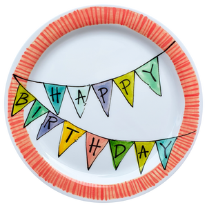 Happy Birthday Banner Plate for kids of all ages!