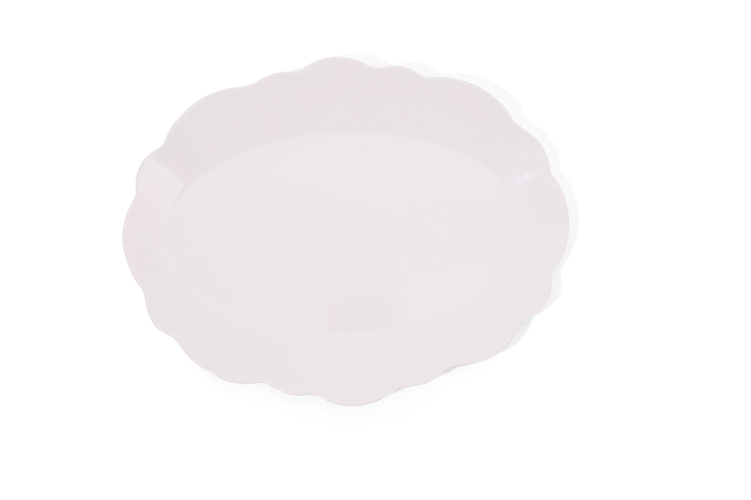 Scalloped Serving Oval