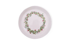 Load image into Gallery viewer, Christmas Wreath Round Serving Tray
