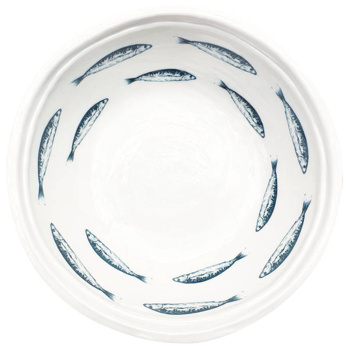 Double Line Tiny Fishes Soup Bowl