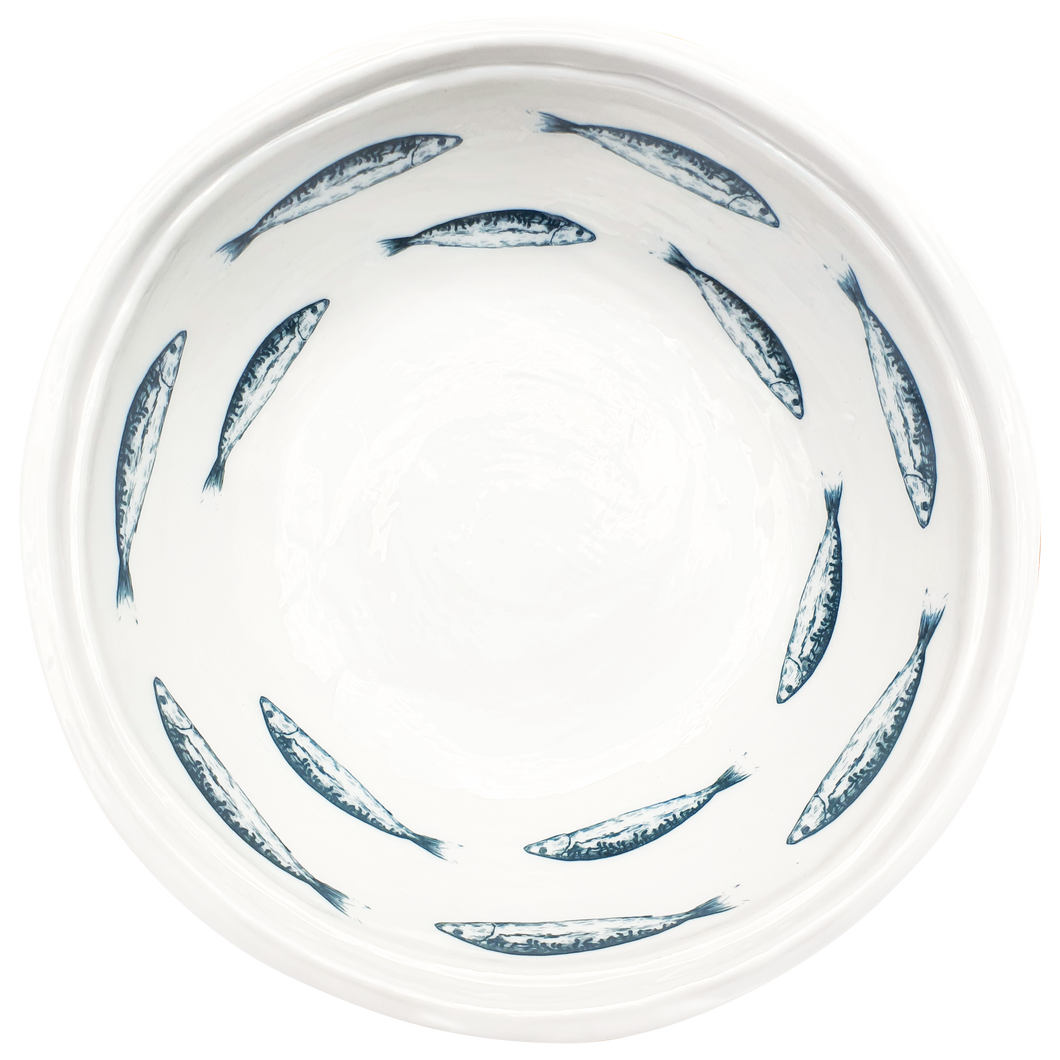 Tiny Fishes Double Line Soup Bowl