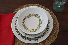 Load image into Gallery viewer, Christmas Wreath Soup/Cereal Bowl