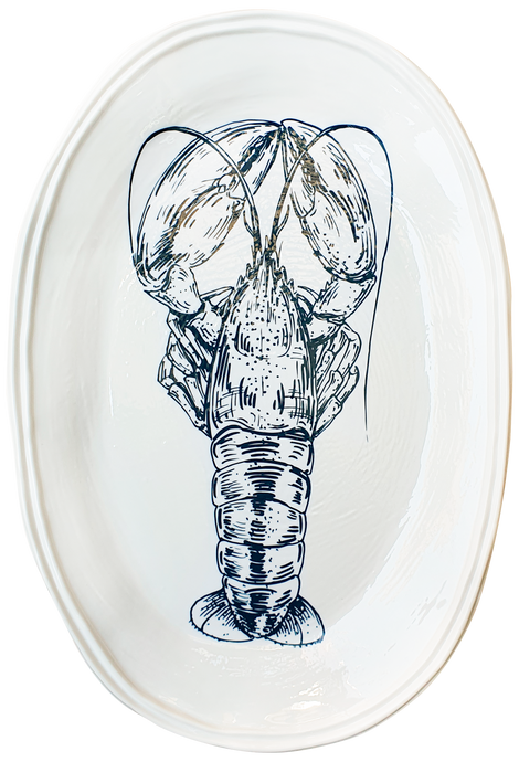 Double Line Lobster Large Oval